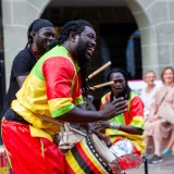 Djeli Ndiaye music - © Gilbert Badaf-BuskersÀMorges 2023